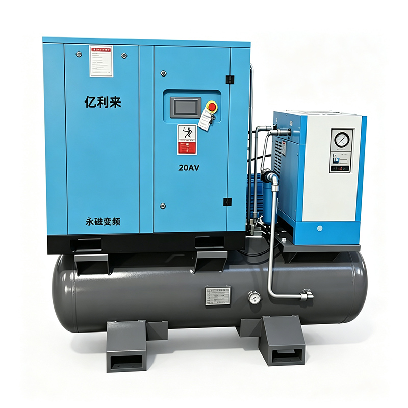 Compresor de aire VSD 4 en 1 PM de 15 kW y 8 barras