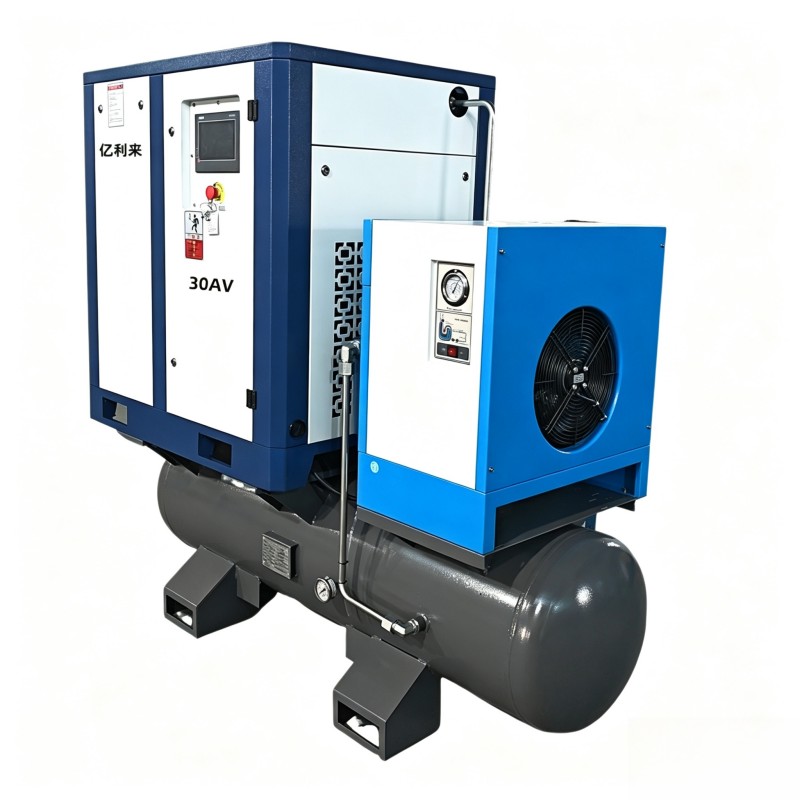 Compresor de aire de una etapa de velocidad fija 4 en 1 de 22 kW