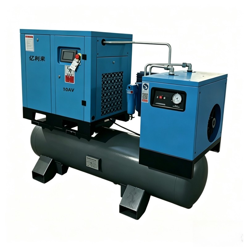 Compresor de aire de una sola etapa de velocidad fija 4 en 1 de 7,5 kW