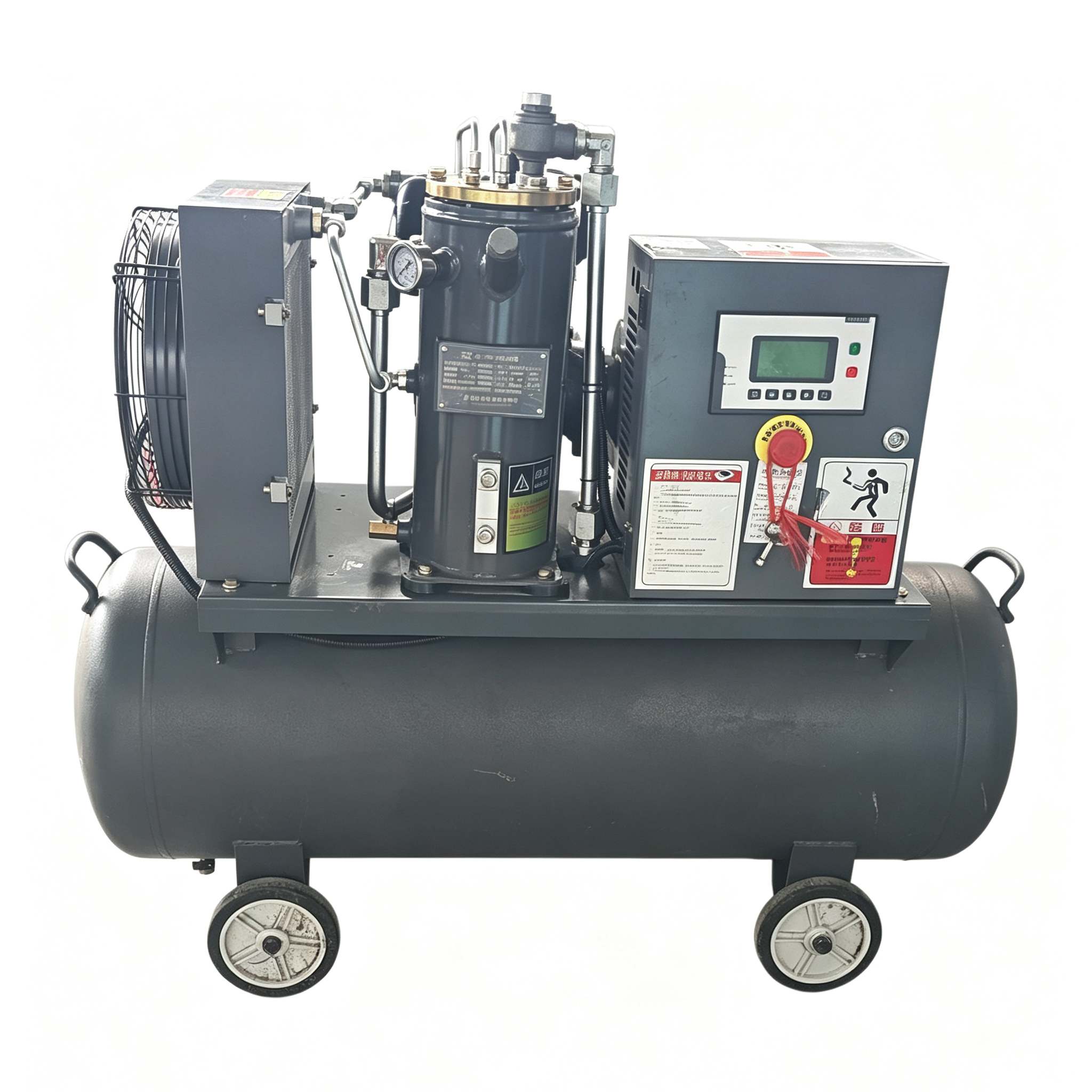 Compresor de aire de velocidad fija montado en tanque de alta presión de 7,5 kW